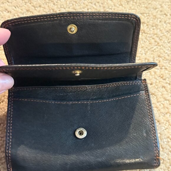 Lloyd Baker Women's Leather Wallet Multi Fold Black 2 Flaps and Zip Coin Pocket - Picture 7 of 16